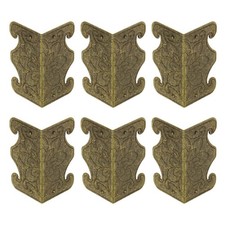 6 Pcs Baseboard Corner Protectors, Skirting Board Corner Protectors, Bronze