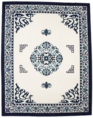 12X15 Handmade Modern Oriental Rug Oversized Thick Pile Floral Classic Carpet