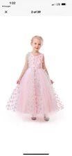 Elsa And Anna Girl Formal Ballgown Size 9y 