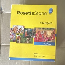 Rosetta Stone Fran ais Totale v4 Levels 1-5 French Language CD-ROM Box Set