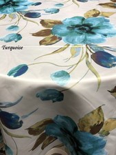 Tropical Turquoise Tropical Print Wedding Tablecloth Polyester Dining Cover
