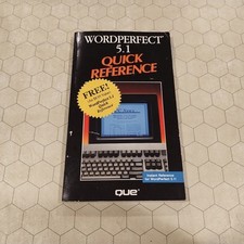 Wordperfect 5.1 Quick Reference, Que Corp. 1990