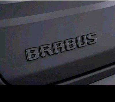 Mercedes Benz Brabus black gloss sticker lettering emblem logo rear