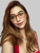 New Gianfranco Ferre GFF 0046 004 Men's Women's Yellow 51mm Eyeglasses Frame