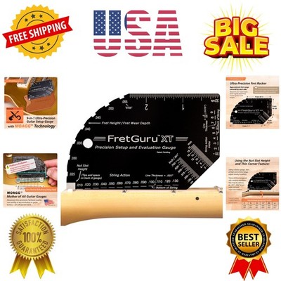 XT Guitar String Action Gauge   Pro Fret Rocker, Bridge & Pickup Spacing Rule...