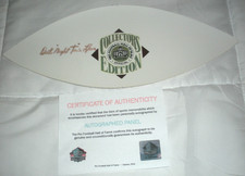 DICK NIGHT TRAIN LANE DETROIT LIONS DECEASED HOF/COA SIGNED FOOTBALL PANEL