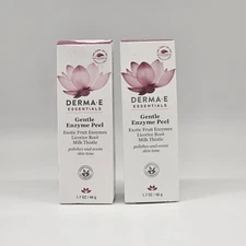 2X DERMA E Gentle Enzyme Peel Exfoliating Brightening Facial Treatment EX 3/2025