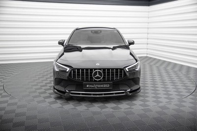 Maxton Design Frontlippe V.2 passend für Mercedes CLA C118 schwarz Hochglanz
