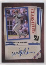 2020 Panini Donruss Classified Signatures Blue 74/99 Willy Adames Auto v6p