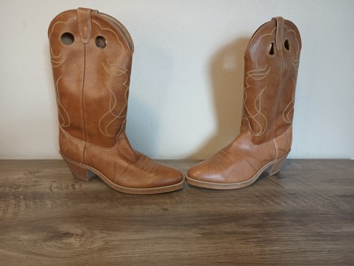 Rare Vtg 90s Acme Western 4607 Leather Cowboy Boots Mens 12 D Made USA Worn Once, $79.99 - Photo 7