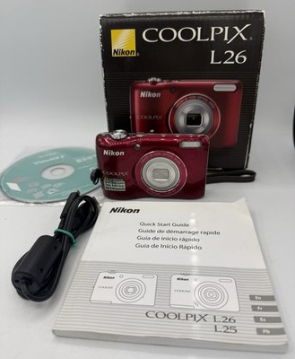 Nikon COOLPIX L26 16.1 MP Digital Camera 5x Zoom NIKKOR Lens:Tested
