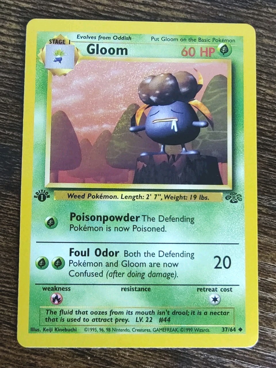 Pokemon Jungle 1st Edition Gloom 37/64 Non Holo NM-MINT