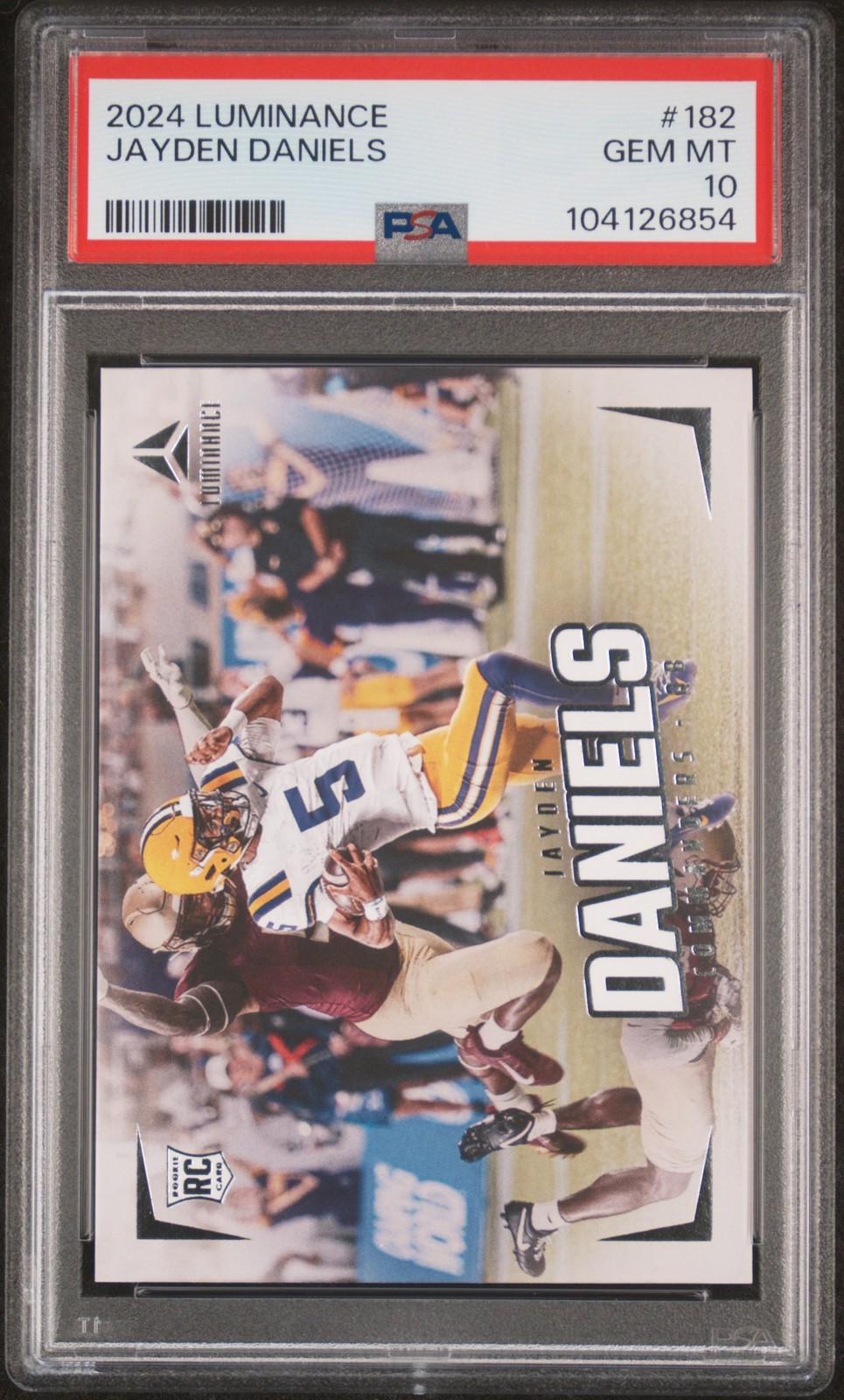 2024 PANINI LUMINANCE #182 JAYDEN DANIELS PSA 10