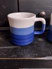 Tiwan Ceramic/Stone Wear Mug -  Made In Taiwan - 3 pcs -  Blue/Cream Stone Color — photo 7