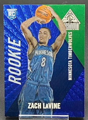 2014-15 PANINI PARAMOUNT ROOKIE ZACH LAVINE TIMBERWOLVES SERIAL #ED 10/25