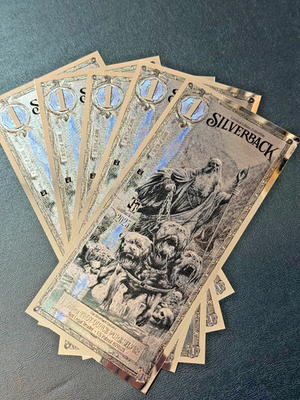 5X Silverback Hades Olympus 1/1000 OZ .999 Silver Note Limited