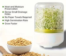 Countertop Sprouters Sprout Growing Kit Reusable Household Kitchen Bean1659