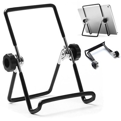 VOVIGGOL Adjustable Tablet Stand Holder, Non-Slip 7'' x 5.5'' x 1'', Black 