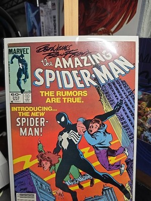 THE AMAZING SPIDER-MAN 252 SIGNED & COVER & ART RON FRENZ COA