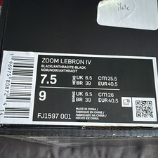 Nike Zoom LeBron 4 Black Anthracite 2023 Foam...
