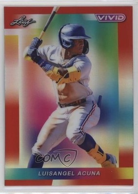 2023 Leaf Vivid Red Prismatic 3/8 Luisangel Acuna #23 0c3e