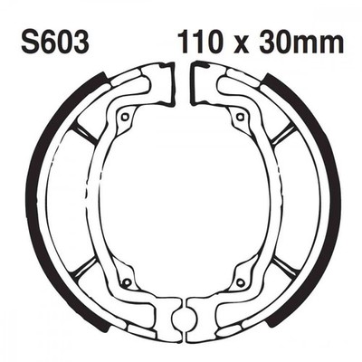 Bremsbacken vorne EBC S603G für Kawasaki KE 100 A Bj. 1978-1983