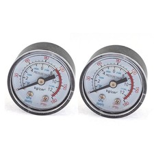 2Pcs 0-11Bar 0-180PSI 1/8BSP Male Thread Air Compressor Pressure Hydraulic Gauge