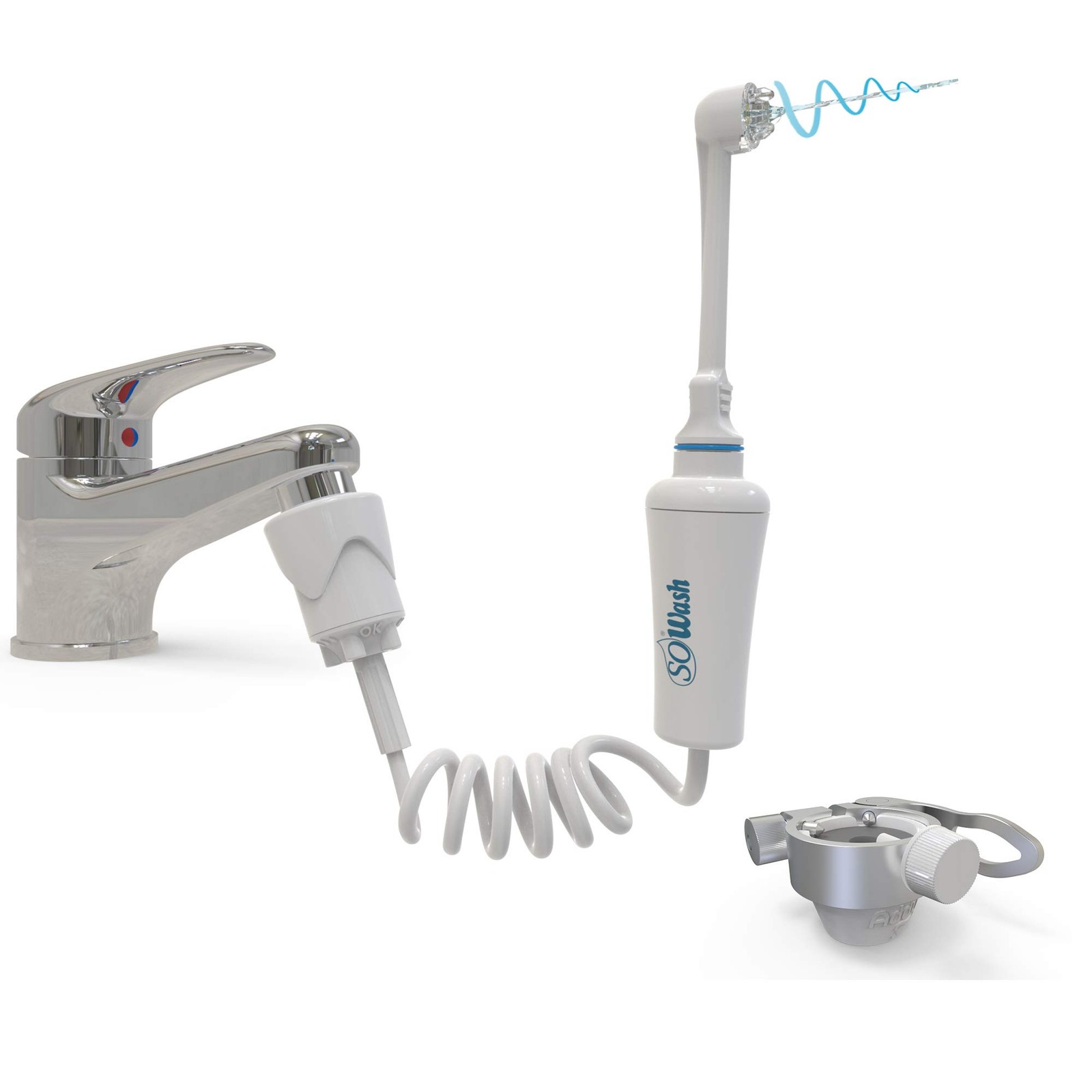 Jet dentaire SoWash Travel hydropulseur buccal pour robinet