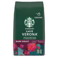 Starbucks Ground Coffee, Dark Roast Hot or Iced Coffee, Caff Verona, 28 Oz