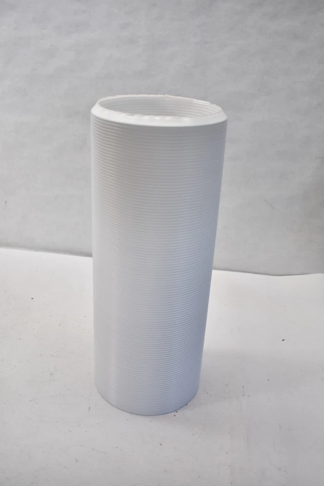 Manguera de aire acondicionado portátil Kraftex CA con rosca antihoraria de 5,9" de diámetro blanca Foto 2 de 4