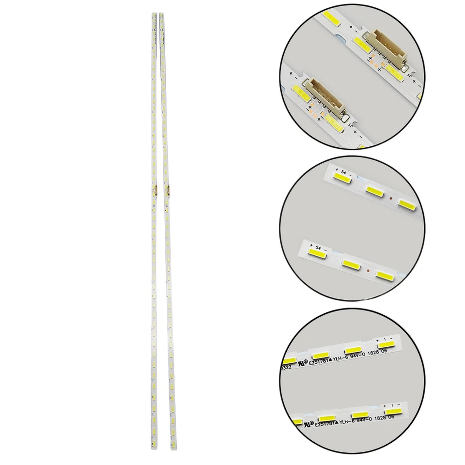 Tiras de retroiluminación LED para Samsung UN65NU6900F UN65NU7100F UN65NU710DF UN65RU7300F Foto 3 de 4