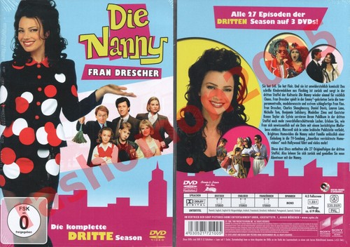 DVD THE NANNY TV SERIES SEASON 1+2+3 Fran Drescher 77 Episodes Region 2 PAL NEW - Picture 4 of 4
