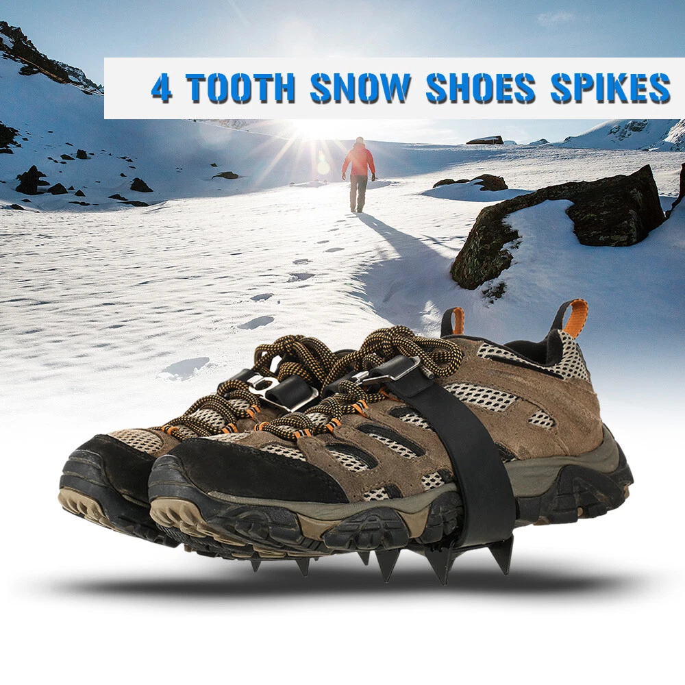 Non-Slip Snow Shoes Spikes Ice Gripper Cleats Crampons Winter