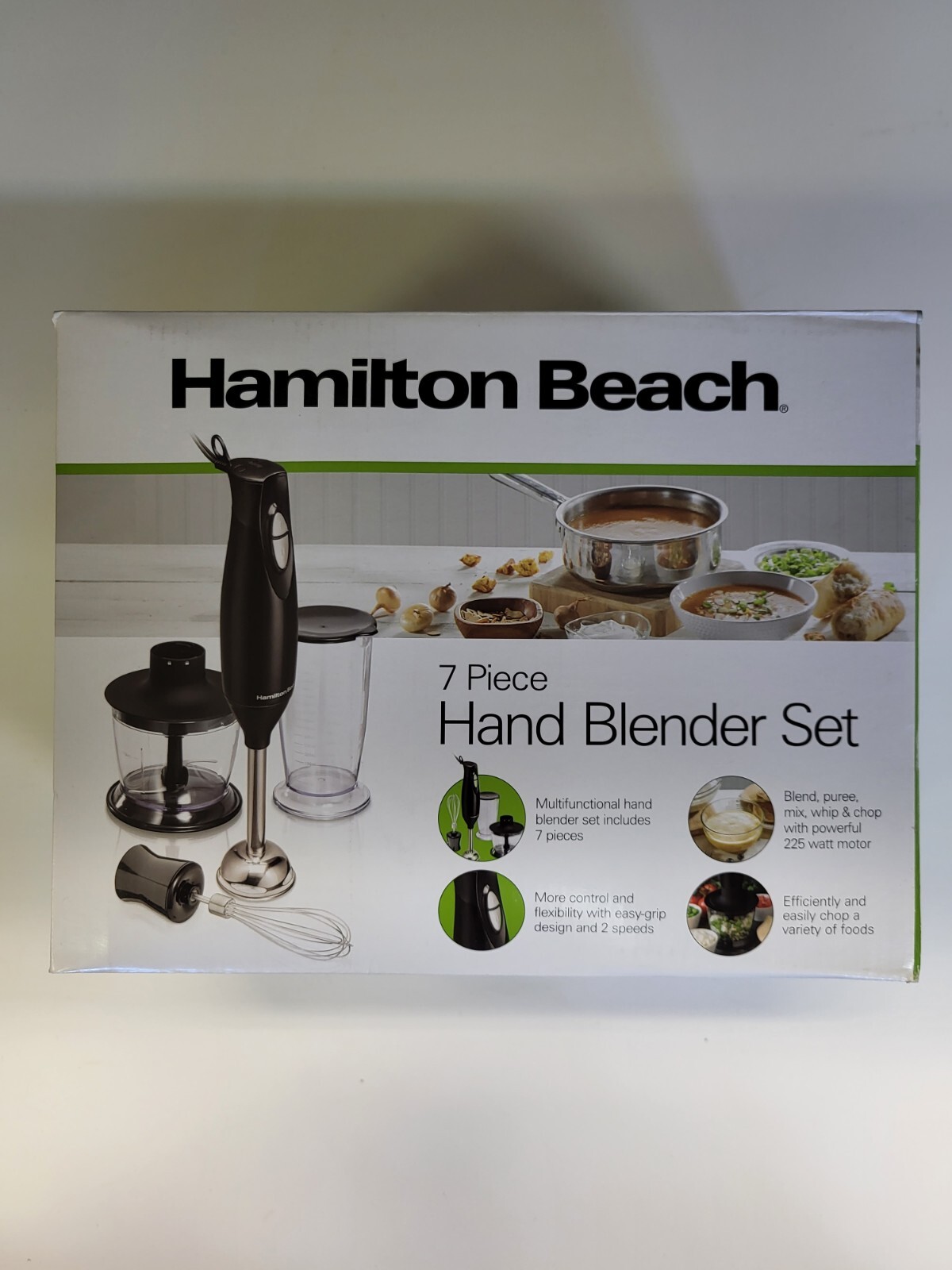 Hamilton Beach 7 Piece Hand Blender Set Black 225W 59768
