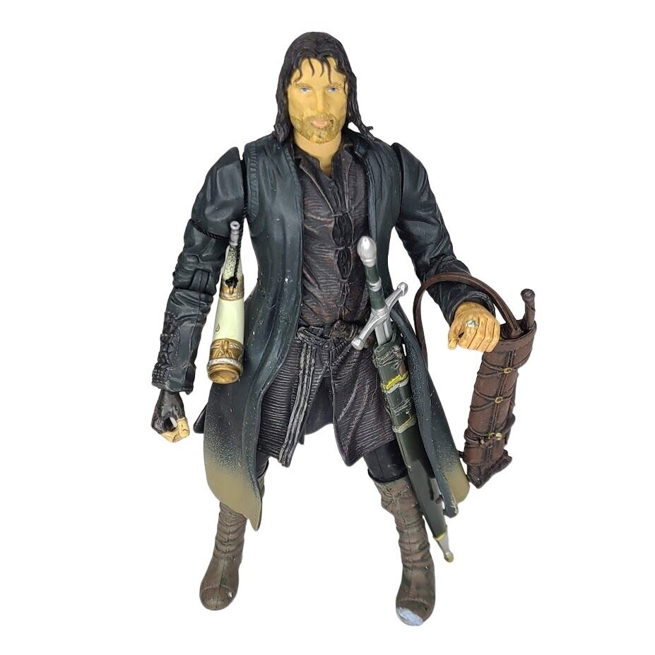 Toybiz 2002 LOTR Aragorn Strider Ranger Action Figure Slashing