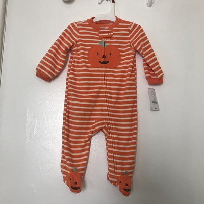 carters pumpkin pajamas