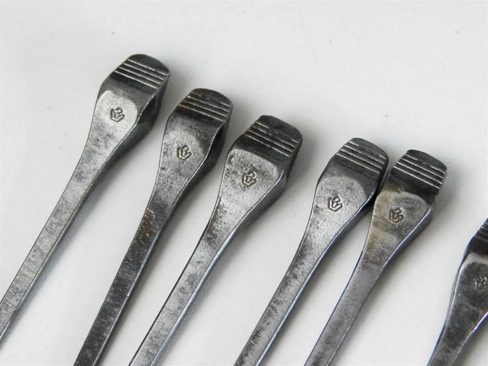 Lot 12 anciens Grand Clous a Verglas Fer forgé,Cheval,marechal Ferrant Cavalerie - Photo 3/4