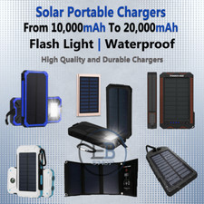 Solar Portable Charger Panel Dual USB Waterproof outdoor lot ALL SIZES  COLORS