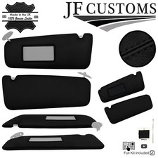 SCHWARZ KREUZ NAHT ITALIENER LEDER 2X SONNENBLENDE DECKEL F?R BMW E31 90-99