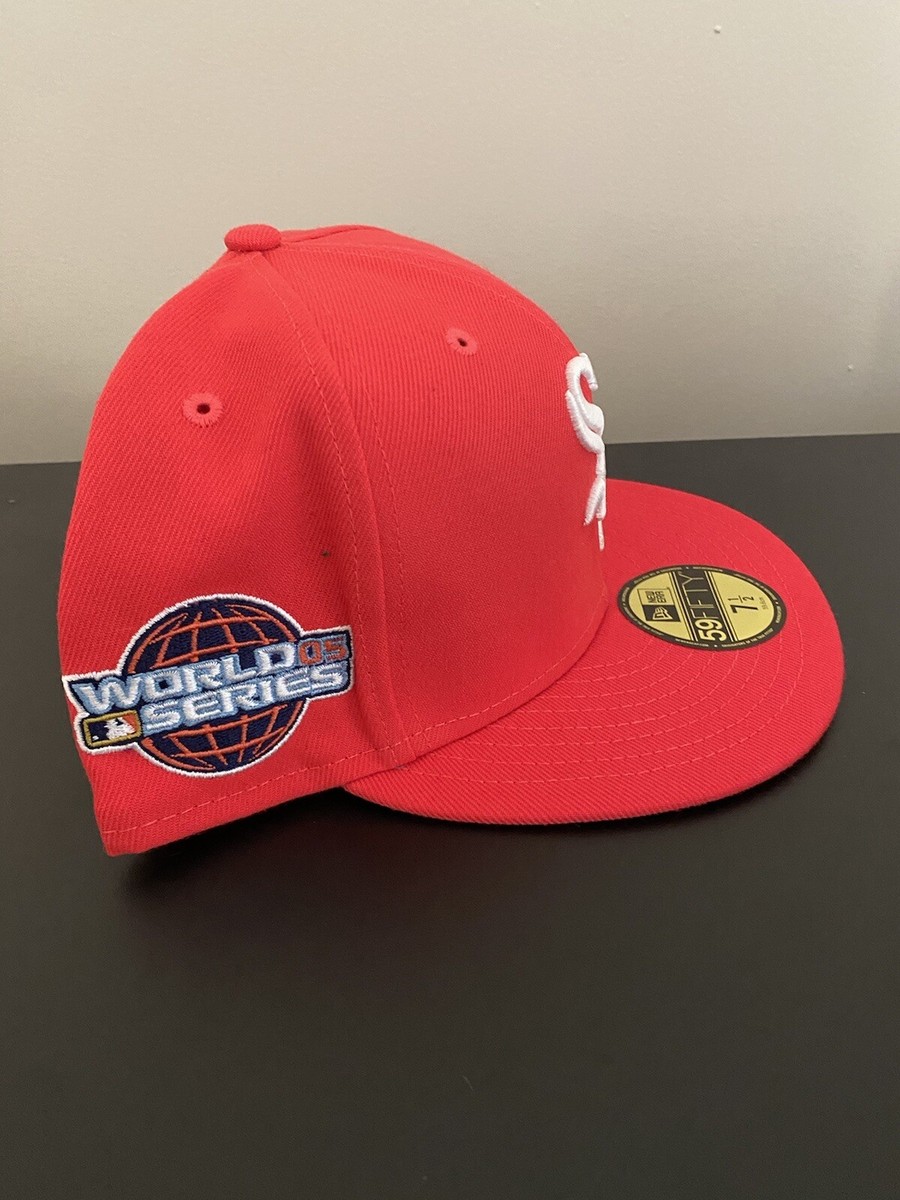 Casquette 59FIFTY Fitted Chicago White Sox MLB en velours côtelé Rouge | NEC FR