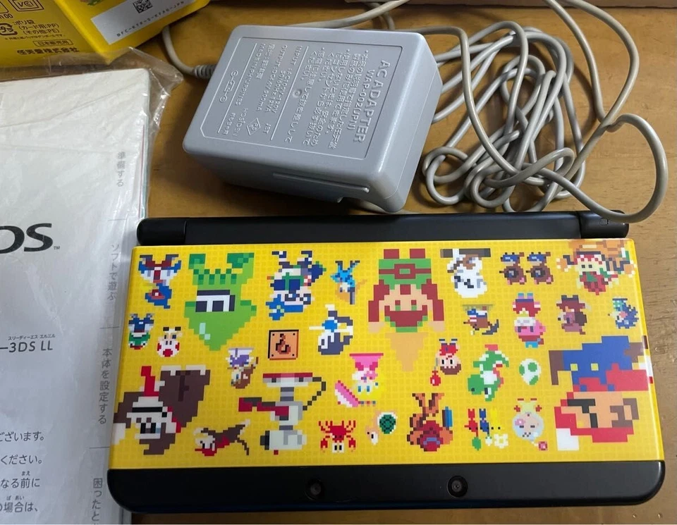 Nuevo Nintendo 3DS Super Mario Maker Kisekae Pack Placa Diseño Consola Amarillo Foto 3 de 4