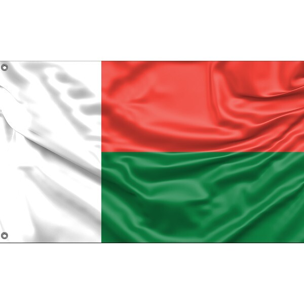 Republic of Madagascar Flag, Unique Design, 3x5 Ft / 90x150 cm