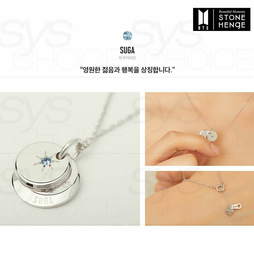 BTS STONE HENgE MOMENT OF LIGHT Necklace+BTS CHARM SET BIRTH Ver +