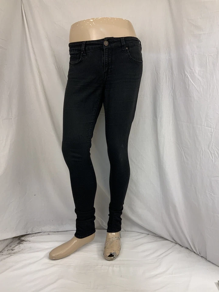 Mavi Jeans Sz 28 Alexa Black Cotton Poly Mid-Rise Super Skinny YGI O1-100 - Image 2 of 4