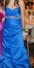 PROM DRESS - Gorgeous ROYAL BLUE Gown (from MASQUERADE) Size 11/12 - Worn Once.