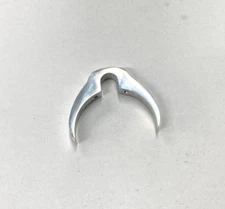 FORK TUBE MOUNTED BRAKE LINE CLAMP FOR HARLEY & CUSTOM 41MM FORK TUBES POLISHED