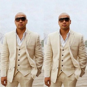 linen beige jacket