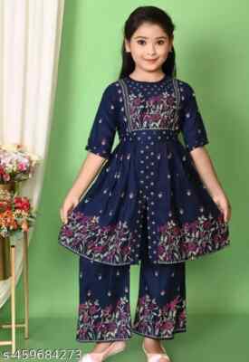 Kurti for Girls_Printed Naira sets girls clothing set girls summer