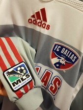 FC Dallas MLS Vintage Rare Formotion Adidas Long Sleeve Soccer Jersey Small E.UC