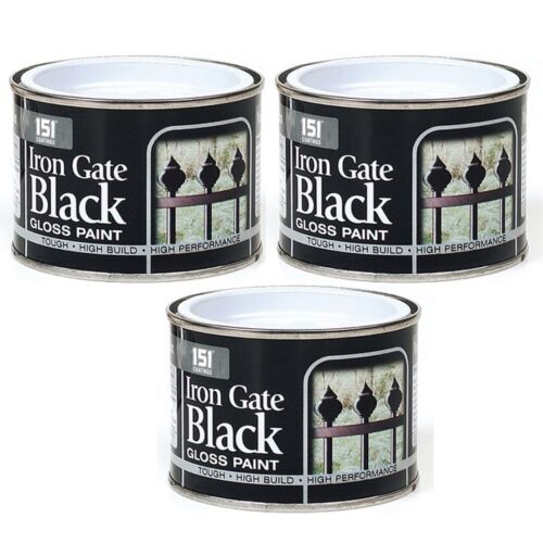 151 Coatings High Performance Iron Gate Black Gloss Paint 180ML- Pack Of  6 - Image 3